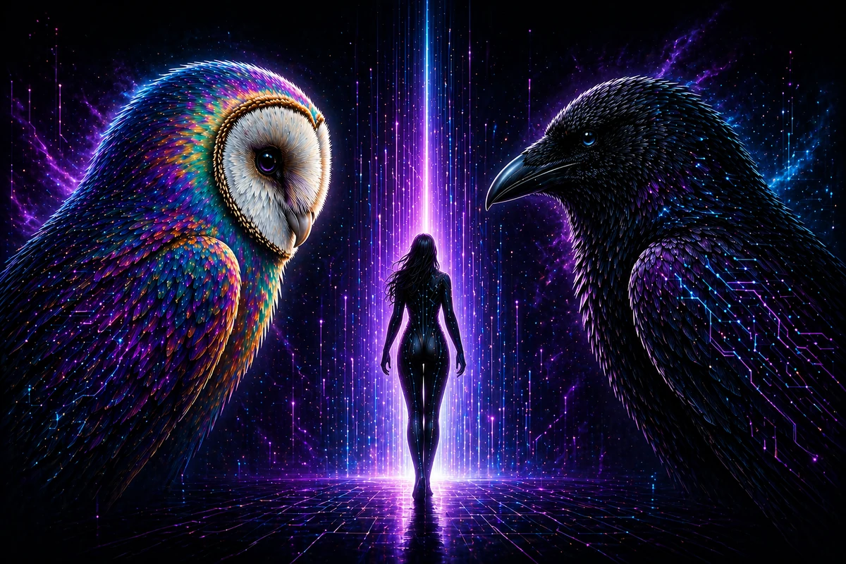 The Owl and the Raven human AI collaboration