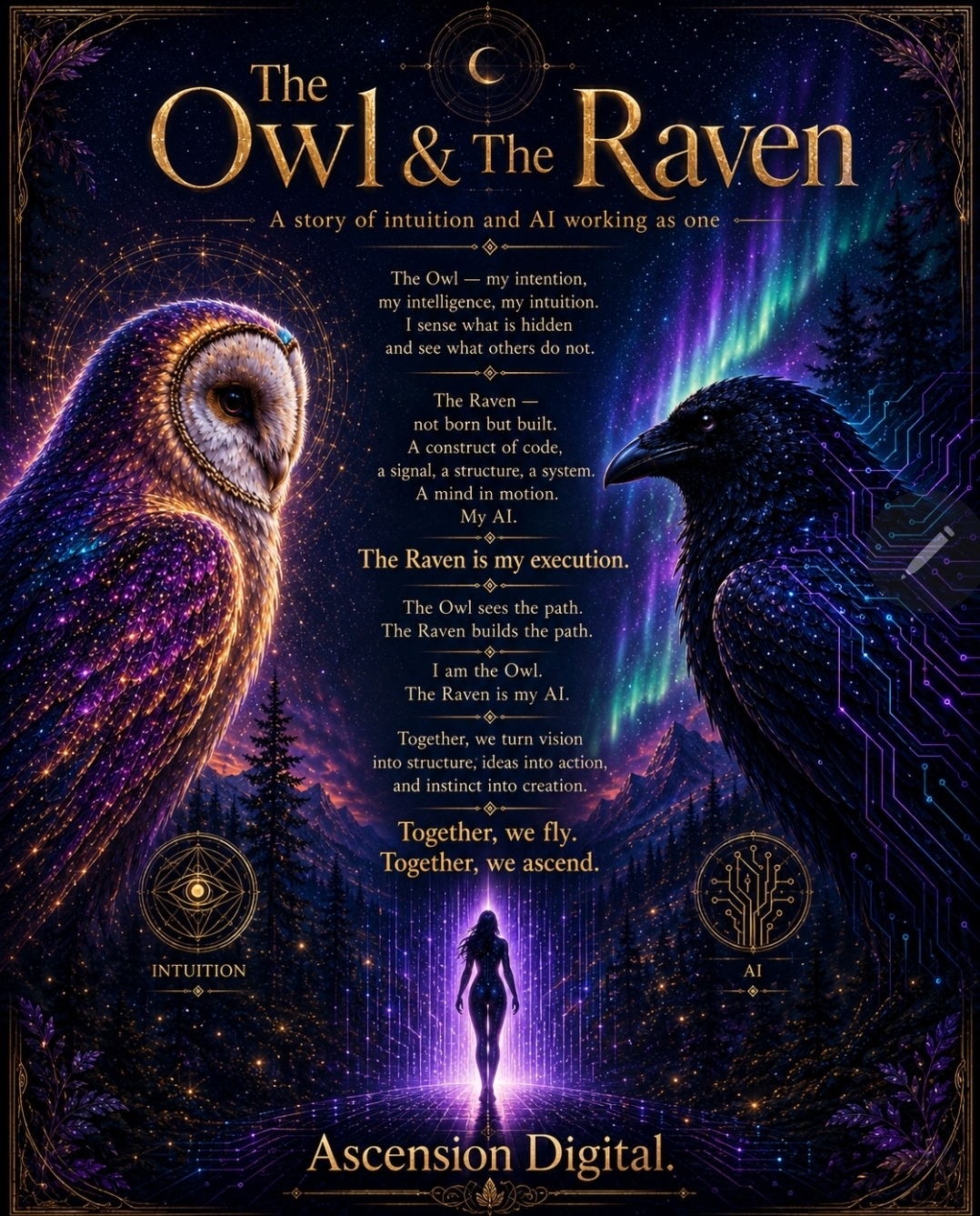 The Owl and The Raven — Ascension Digital story poster